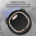 Robot Vacuum and Mop Combo, Robot Vacuum Cleaner,3-in-1 Robot Vacuum,Low Noise, Slim, Tangle Free Brush, Advanced Obstacle Avoidance, Ideal for Pet Hair Hard Floor and Daily Cleaning (Black)