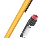 TRONWIN Pencil Case for Apple Pencil 1st Generation Sleeve Silicone Protective Cover Skin with Sturdy Clip Compatible with Charger AdapterNOT Included and Apple Pencil 1st Generation (Yellow)