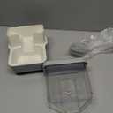 Hanging Automatic Food Dispenser, 27oz Large Capacity Hanging Pet Cage Feeder for Rabbit Bird Chinchilla Hedgehog Guinea Pig Ferret Kitty Puppy (Gray)