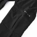 YSENTO Women's Hiking Pants Lightweight Stretch Quick Drying UPF 50 Camping Travel Work Cargo Pants 6 Pockets (Black)5XL