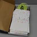 Marspark 24 Pcs Spring Wildflower Paper Gift Bags for Wedding Bridal Baby Shower Engagement Birthday Party Supplies Floral Treat Bag with Handles Candy Goodie Bags for Guests