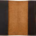 Handmade Leather A6 Notebook Cover Compatible for Leuchtturm 3.6 x 5.9 in, Refillable Travel Journal Case for Men & Women, Compatible with Moleskine Hobonichi Pocket Planner (Dark Brown)