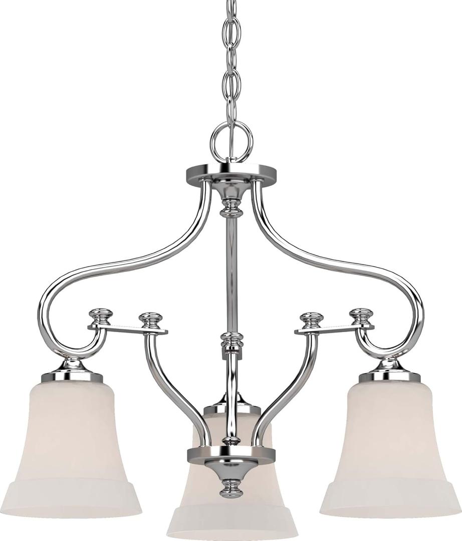 Volume Lighting V3163-3 TES Collection Chandelier Silver
