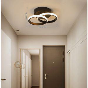 Modern LED Ceiling Light Dimming Flush Mount Bedroom Lighting Fixture 18W