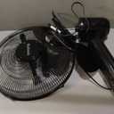 HOLMES 16" Digital Stand Fan, 80 Oscillation, 3 Speeds, 3 Modes, 7.5 Hour Timer, Adjustable Height, 30 Adjustable Head Tilt, Ideal for Home, Bedroom or Office, Remote Control, Black