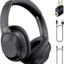 YMOO Bluetooth 5.2 Hybrid Active Noise Cancelling Headphones for Airplane Travel, Wired and Wireless ANC Headphones, 75H Playtime Over Ear Headphone, Bluetooth Headset with Mic for Adults (Y7)