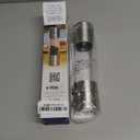 Epar 2 in 1 Salt and Pepper Grinder Combo  Manual Dual Salt and Pepper Grinder in One for Kitchen Use  Stainless Steel Himalayan Salt Grinder Refillable All-in-One