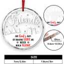 Jesuspirit Friends Christmas Ornaments 2025, Friendship Gifts for Women Friends, Ornament for Christmas Tree, Sister Gifts Ornament (Friends are God's Way of Making Sure We Never Walk Alone)