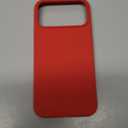 ORNARTO Compatible with iPhone 17 Pro Max Case 6.9", Slim Liquid Silicone 3 Layers Soft Gel Rubber Shockproof Protective Cover with Anti-Scratch Microfiber Lining-Red