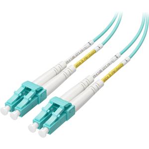 Cable Matters 40Gb OFNP Plenum Rated Multimode Duplex 50/125 OM4 Fiber Cable, LC to LC Fiber Optic Cable - 23ft / 7m