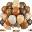 Brown Balloons Set 12 Inch Retro Brown Khaki Cream Balloons 35 Pcs Mocha Cocoa Coffee Sand White Apricot Beige Nude Balloon for Neutral Bear Bridal Baby Shower Birthday Party Decorations