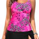 Daci Womens Tankini Swimsuits with Skirt - 2 Piece Tummy Control Bathing Suits Modest 2025 Swimwear, M