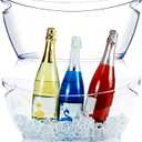 2 Pack Ice Bucket, 5.5L Small Ice Buckets Clear Beverage Tub for Champagne Beer Sparkling Wine Cocktails, Parties, Mimosa Bar Supplies, Christmas