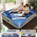 King Air Mattress with Built in Pump, 18" Inflatable Mattress, 4-Min Fast Inflation Air Bed, Leak-Proof King Size Air Mattress, Portable Blow Up Mattress for Guests, Moving, Camping & Home