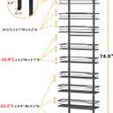 Moforoco 9-Tier Over The Door Pantry Organizer, Pantry Organization and Storage, Black Hanging Basket Wall Spice Rack Seasoning Shelves, Home & Kitchen Bedroom Bathroom House Essentials
