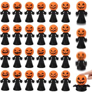 Halloween Party Favors Toys for Kids Girls Boys - 24 Pcs Jumping Popper Spring Launchers Toy, Bouncy Novelty Toy ,Classroom Prizes,Halloween Trick or Treating Goodie,Treat Bags Gifts Fillers Bulk