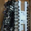 Legging Organizer for Closet 2 Pack, Pants Hangers with Clips Holds 20 Leggings, Multi Hangers Space Saving Storage Bedroom Organization for Jeans, Yoga Pants, Skirts & More, 360 Swivel Hook, Black