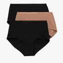 Hanes Women's Comfort, Period. Briefs, Super Leak Post-Partum & Period Underwear, 3-Pack, Large