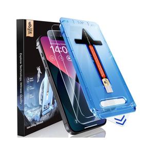 MAGIC JOHN 2 Pack for iPhone 13/14& iPhone 13 Pro 6.1 inch Tempered Glass Screen Protector, Auto Dust-Elimination, Bubble Free, HD Clear, Easy Installation