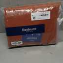 Bedsure Terracotta Duvet Cover Queen Size - 3 Pieces Prewashed Cotton-Like Extra Soft Bedding Set, Includes 1 Duvet Cover 90x90 Inches with Zipper Closure & 2 Pillow Shams, Comforter Not Included