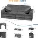12pcs Modular Kids Play Couch, Convertible Toddler Sectional Sofa