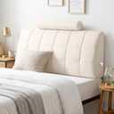 Twin Headboard with Headrest, Memory Foam Upholstered Headboard