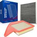 KAX Engine & Cabin Air Filter Kit, Replacement for Dodge Grand Caravan 2011-2020, Chrysler Town & Country 2011-2016, Ram C/V 2012-2015, Volkswagen Routan 2011-2014, Replace# CA11050 CF10743