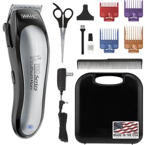 Wahl USA Lithium Ion Pro Series Cordless Animal Clippers  Rechargeable, Heavy-Duty, Electric Dog & Cat Grooming Kit for Small & Large Breeds with Thick to Heavy Coats  Model 9766