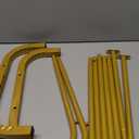 JIUYOTREE Standard Clothes Clothing Garment Rack with Storage Shelves Clothes Organizer for Hanging Clothes Coat Jacket Shirt Sweater Jeans Gold (34"W x 16.7"D x 58"H without wheels)