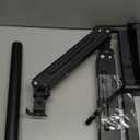 suptek Triple Monitor Mount for Most 17 to 32 inch Screens,Gas Springs Adjustment Triple Monitor Desk Mount Stand with Clamp & Grommet Kit,Black(MD8003)