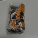 UAEYW Halloween Balloon Arch Garland Kit 144PCS Burnt Orange Black Sand White Balloons with Striped Foil Balloons for Halloween Day Party Decorations