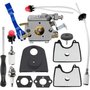 125BV Carburetor for Husqvarna 125B Blower 125BX 125BVX 590460102 545081811 Handheld Leaf Blower with 125B Tune UP Kit 545109601 Airbox Air Filter Cover 545112101 Air Filter Fuel Line Kit