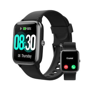 GRV Smart Watch for iOS and Android Phones (Answer/Make Calls), Watches for Men Women IP68 Waterproof Smartwatch Fitness Tracker Watch with Heart Rate/Sleep Monitor Steps Calories Counter (Black)