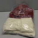 Mr. Pen- Personalized Christmas Stockings with Wooden Name Tags, Set of 4, 18" Red & Cream Cable Knit Stockings for Christmas