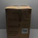 Glitzhome Rustic End Table Set of 2, Farmhouse Galvanized Metal Barrel Ottoman Storage Stool with Round Wood Lid for Living Room Furniture, Black