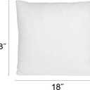 Creative Co-Op 18" Square Olefin w Polyester Filling Pillow Insert, White