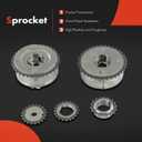 A-Premium 12PCS Engine Timing Chain Kit W/Sprocket & Tensioner & Guide Compatible with Toyota Corolla 2009-2019, Matrix 2009-2014 & Scion xD 2008-2014 & Pontiac Vibe 2009-2010 - L4 1.8L