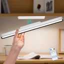 Desk Light Bar 16.5in Rechargeable LED Magnetic Light Bar with Remote Control, 3000K, 4500K, 6000K Color Temperature Battery Powered Under Cabinet Lighting for Desk, Home Office, Under Shelf