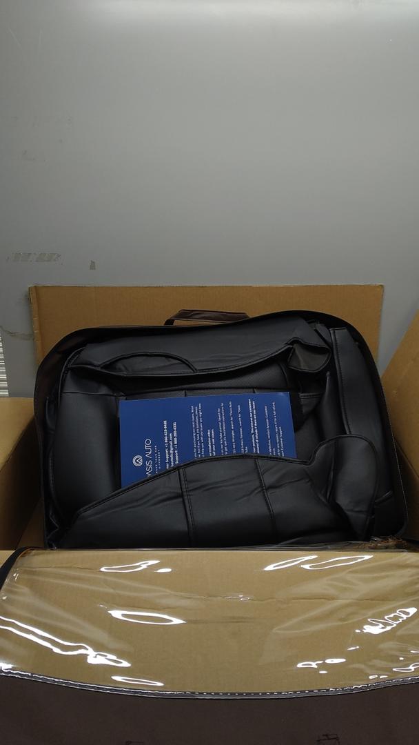 OASIS AUTO 2007-2017 Wrangler JK Custom Leather Seat Covers (2013-2017 Wrangler 2-Door, Black)