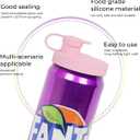 6 Pack Soda Can Lids with Straw,Reusable Can Lids,Silicone Pop Can Cover,BPA Free Silicone Cover,Fits Standard Cans for Soda,Beer,Juice