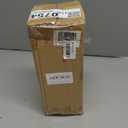 mDesign Steel Square Modern Toilet Bowl Brush and Holder for Bathroom Storage and Organization, Compact Free-Standing Design, Covered Brush - Sturdy, Deep Cleaning - Citi Collection - Marble