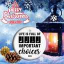 Life is Full of Important Choices - Golf Lover Ornament, Dad Grandpa Golf Clubs Christmas Ornament Gift, Golf Decor Gifts for Dad Men Golfer (C9)