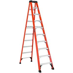 Louisville Ladder 8-Foot Fiberglass Step Ladder, 375-Pound Load Capacity, Type IAA, FS1410HD