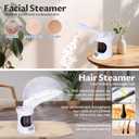 2 in 1 Hair Steamer, Facial Steamer for Care Use at Home or Salon