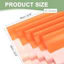 PATIKIL 22.8 x 22.8 Inch Flower Wrapping Paper, 20 Pcs Iridescent Double Sided Florist Bouquet Packaging Waterproof Florist Supplies DIY Crafts Gift Packaging Gift Box Wedding, Orange