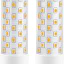 GX24Q LED Bulbs, 3000K Warm White, 4-Pin Base CFL Light Bulb Replacement for 13W 18W 26W Compact Fluorescent Bulb in Bathroom Vent Fan, Kitchen Hood 10W 2-Pack (Ballast Removed Required)