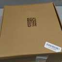 Uacllcau White Platform Boots for Women Ankle Booties Square Toe Chunky High Heel Boots Side Zipper Mid Calf Boots 7.5