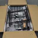 4 Tier Slim Fruit Basket for Kitchen, Stackable Metal Wire Fruit Vegetable Storage Baskets Organizer Stand on Wheels, Produce Basket Potato Onion Storage Bins Rack for Pantry. (Black)