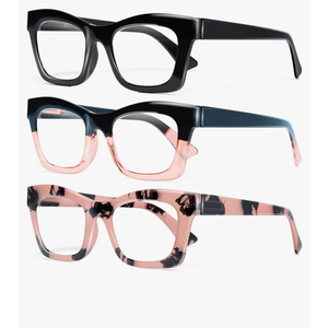 CCVOO Stylish Reading Glasses for Women, Eyeglasses, Blue Light Readers for Women, Computer Eye Glasses, Cheaters +1.5