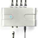 PBD 4 Way Amplified Splitter Clears Up Pixelated Low-Strength Channels Distributes Signal to Multiple TVs Antenna Signal Booster